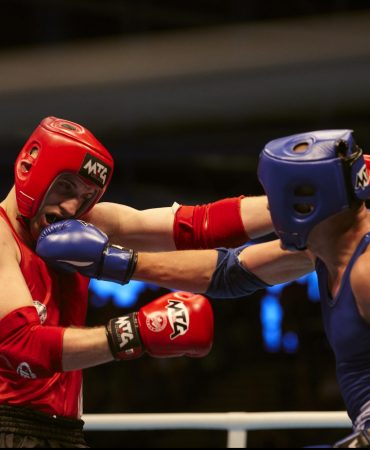 Photo of fights sparing in Muay Thai