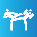 Icon of kickboxing competition