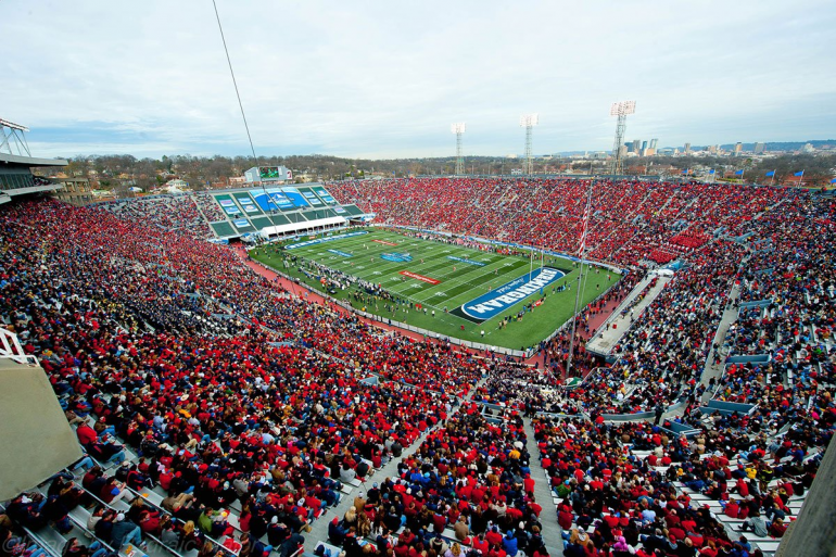 Photo of football game in Legion Field