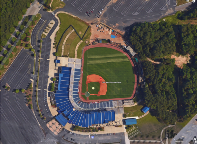 Satellite photo of Hoover Met