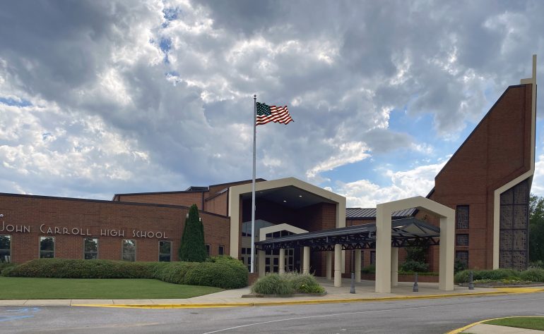 Exterior photo of John Caroll High School