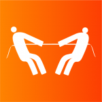 Icon of tug of war competition