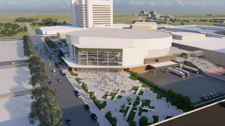 EXterior rendering of the BJCC