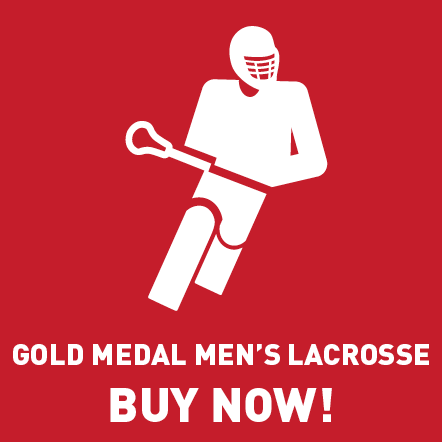 Photo advertising gold medal men's lacrosse